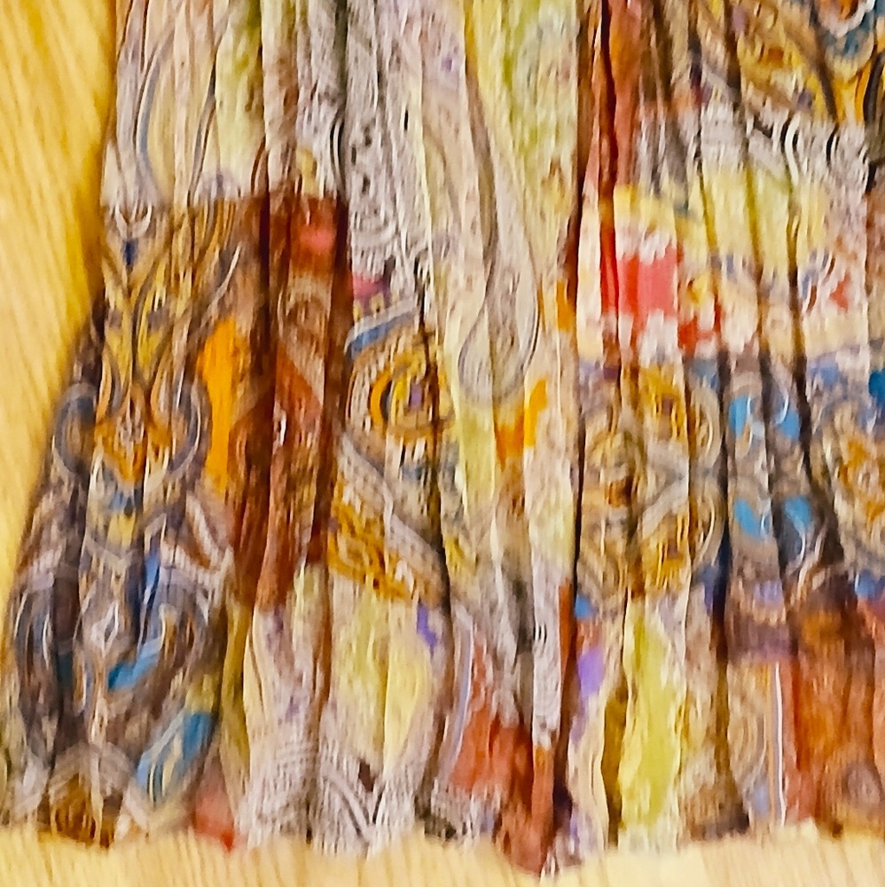 Vintage Carol Little Bohemian Patchwork Maxi Skirt Size Medium - Picture 7 of 10